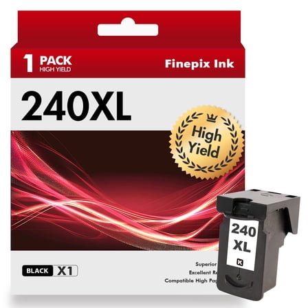 240XL 241XL Ink Cartridge Compatible for Canon 240 PG-240XL for MG3620 MX470 MG3520 TS5120 MG3522 MG3122 MX432 MX512 MX532 MX372 Printer PG 240xl (1 Pack Black)