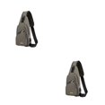 thumbnail image 1 of Qarigey Bolso de marca de moda para hombre, ligero, para viaje, ligero, de gran capacidad, bolso de pecho, bandolera de negocios, caqui 2Conjunto, 1 of 6