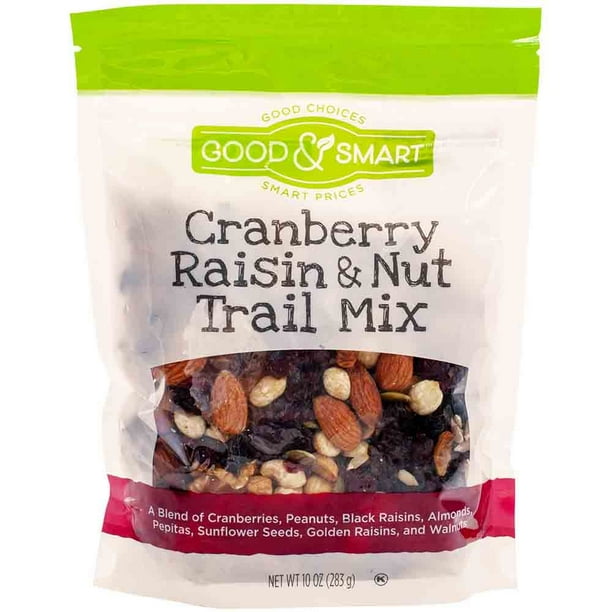 A Product of Good & Smart Cranberry Raisin & Nut Trail Mix, 10 Oz