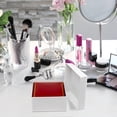 thumbnail image 7 of Novel Box Red Faux Leatherette Earring Box with Gold Trim for Jewelry Storage & Gift Presentation, 7 of 7