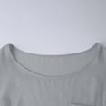 thumbnail image 6 of Ceisia Men's Solid Color Imitation Denim T-Shirt with Round Neck Short Sleeve Loose Fit Casual Summer Top Gray Gifts for Father 2X, 6 of 7