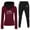 Wine, variant on MKLEKYY Womens Fall Clothing Trendy 2024 Women's Hoodie Tracksuit with Heartbeat Print Sweatshirt and Long Pants Set Pantalon Habille
