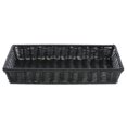 thumbnail image 3 of G.E.T. Rectangular Black Polypropylene Washable Basket - 16 3/8"L x 11"W x 2 1/5"H, 3 of 3