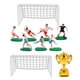 thumbnail image 1 of juego de trofeos en miniatura, mini portería de fútbol, modelo de jugador de fútbol pequeño para casa de muñecas, decoración de fiesta de fútbol, pequeños jugadores de fútbol de plástico, adorno par, 1 of 5