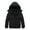 Black, variant on KVE Boy's Hooded Winter Coat Warm Puffer Jacket Thicken Quilted Coat with Removable Hood Navy 14-16