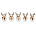 thumbnail image 2 of AMLESO 5 Pieces Alloy Pendant Pearls Accessory Jewelry DIY 2x3.5cm Rabbit Ears, 2 of 8