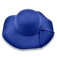 thumbnail image 2 of Riforla British Retro Woolen Dome Autumn and Winter Large Brimmed Sun Hat Summer Hats Blue, 2 of 4