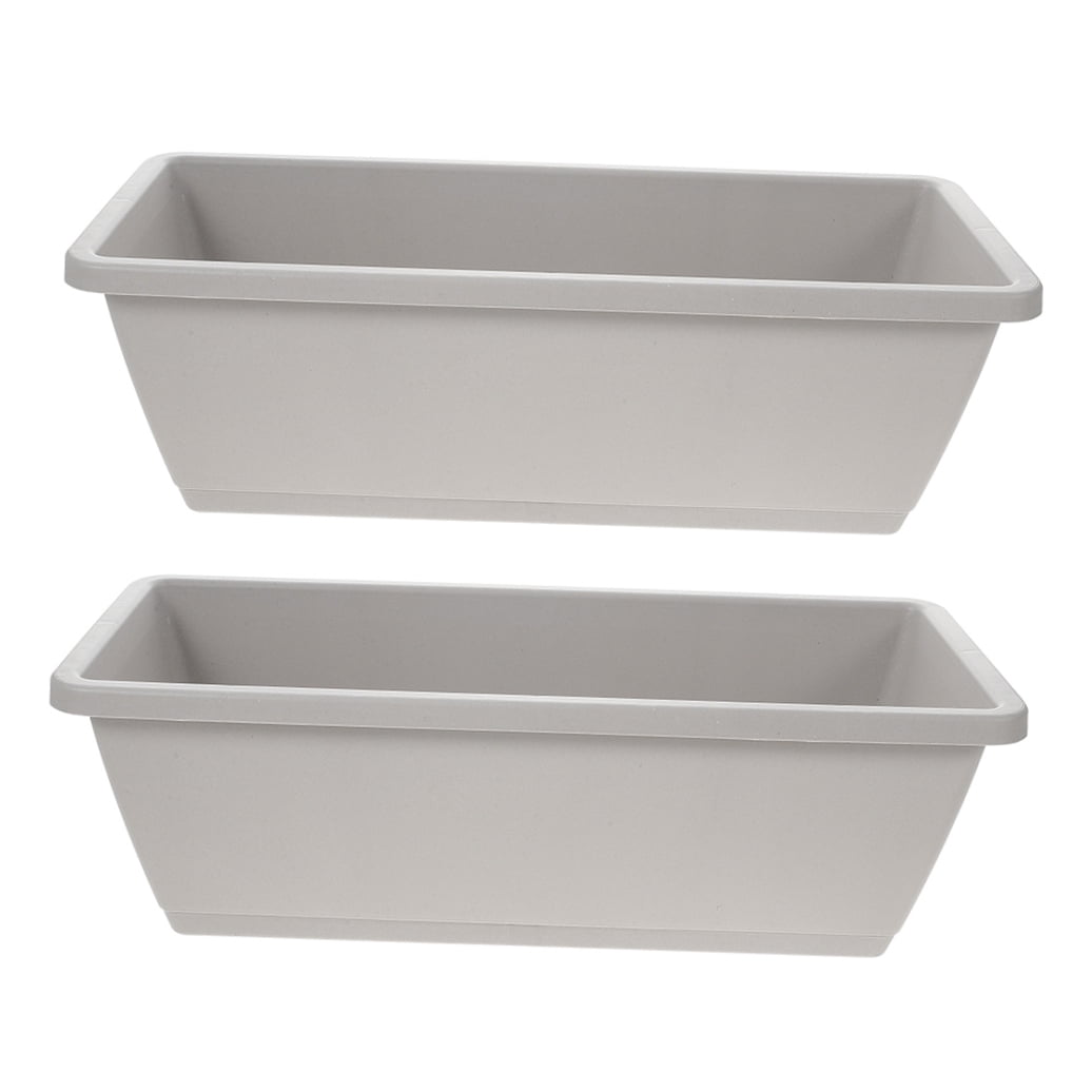 FRCOLOR 2 Sets Window Box Planter Flower Box Planter Rectangle Box For Garden Planter