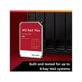 thumbnail image 4 of Western Digital 12TB WD Red Plus NAS SATA HDD, 3.5" Internal Hard Drive HDD, 7200 RPM, 256MB Cache, CMR - WD120EFBX, 4 of 5
