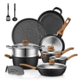 thumbnail image 1 of Juego de utensilios de cocina FOHERE para ollas y sartenes, 15 piezas, aluminio antiadherente, 1 of 8