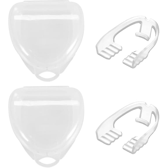 Mouth Guard For Teeth Grinding, Pack Of 2 Bite Splints, Dental Night Protection Mouth Guard With Storage Box
