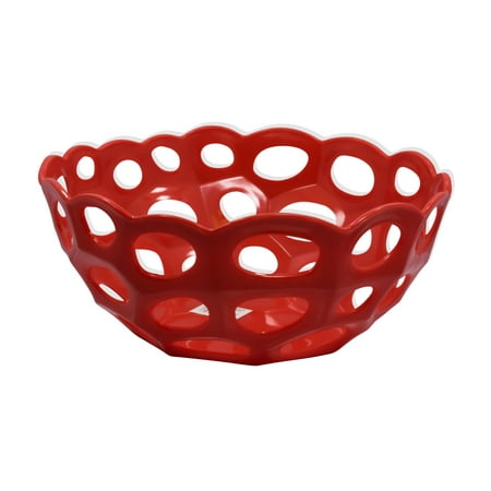 Red Fruit Bowl This On Opens A Dialog That Displays Additional Images For Product With The Option To Zoom In Or Out Red Fruit Bowl