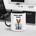 thumbnail image 3 of Happy Father's Day Best Toy Fox Terrier Cool Dad Ever 11oz Accent Two-tone Mug Dog Lover Coffee Tea Cup - 12007, 3 of 5