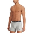 thumbnail image 2 of Polo Ralph Lauren Men's 3-Pack Cotton Boxer Briefs (XLarge, Black/Gray/Red), 2 of 4