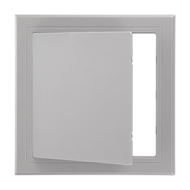 Unique Bargains 5x5 inch(120x120mm) Self-Adhesive Access Panel, ABS Plumbing Access Doors Easy Wall Hole Cover, Grey