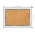 thumbnail image 4 of Amanti Art Natural Cork Board Framed Eva White Silver Narrow Bulletin Board 21 in. x 15 in., 4 of 7