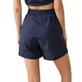 thumbnail image 3 of Lovito Casual Plain Elastic Waist Cool Pure Shorts, 3 of 5