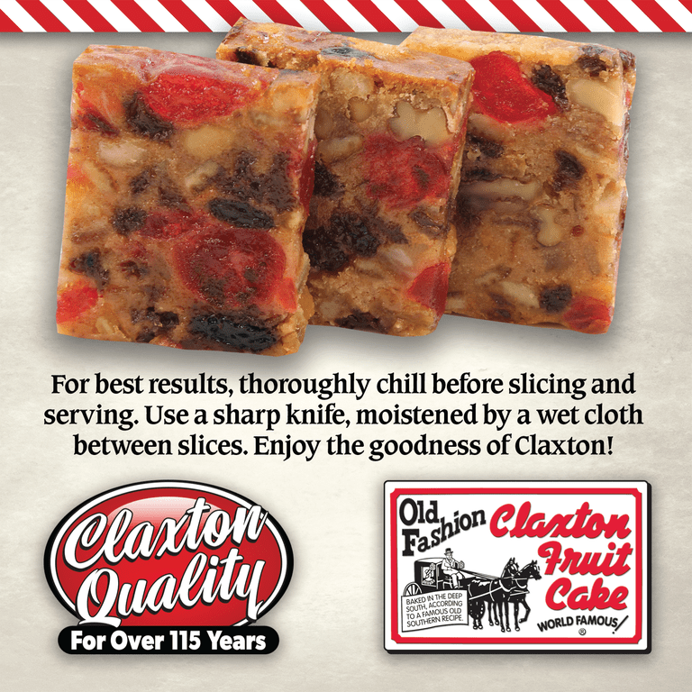 Claxton Fruit Cake, 16 Ounce Pack, Loaded with Fruits and Nuts