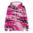 thumbnail image 5 of Aloohaidyvio No Boundaries Men's Camouflage Pullover Hoodie Blend Fleece Long Sleeve Contrast Color Sweatshirt with Kanga Pocket, 5 of 5