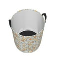 thumbnail image 3 of Balery Floral1 Round Laundry Basket with Handles Waterproof Freestanding Laundry Hamper for Clothes Toys in the Dorm and Family-Small, 3 of 8