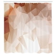 thumbnail image 2 of Ambesonne Ombre Shower Curtain, Fractal Triangles Abstract, 69"Wx75"L, Pale Caramel, 2 of 4