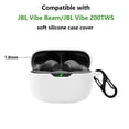 thumbnail image 2 of Funda de silicona para JBL Vibe Beam/JBL Vibe 200TWS, color blanco, 2 of 7