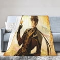 thumbnail image 2 of Super Soft Flannel Throw Zhongli Genshin Impact Blanket 80"X60" For Bed, Sofa, Camping, Cold Cinema Or Travel,Gift For Your Family And Friend, 2 of 8