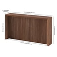 thumbnail image 5 of Evelyn&Zoe Modern/Contemporary 56" Wide Satin Walnut Console Table, 5 of 7