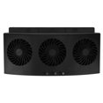 thumbnail image 3 of Solar Powered 3 Fan Car Exhaust Fan,  4000 RPM 3 Fans 2 Levels Low Noise  Heat Dissipation USB Powered Solar Car Air Vent Radiator Air Purifiers, 3 of 8