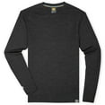 thumbnail image 3 of Meriwool Base Layers Men's Lightweight Thermal 100% Merino Wool Base Layer Top, Charcoal Gray, 3 of 6