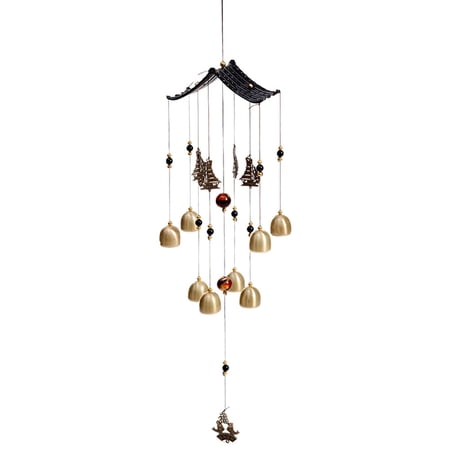 Retro Metal Wind Chime Creative Hanging Pendant Delicate Door Trim Wind Chime Pendant Wind Bells Door Window Decoration - Sailboat