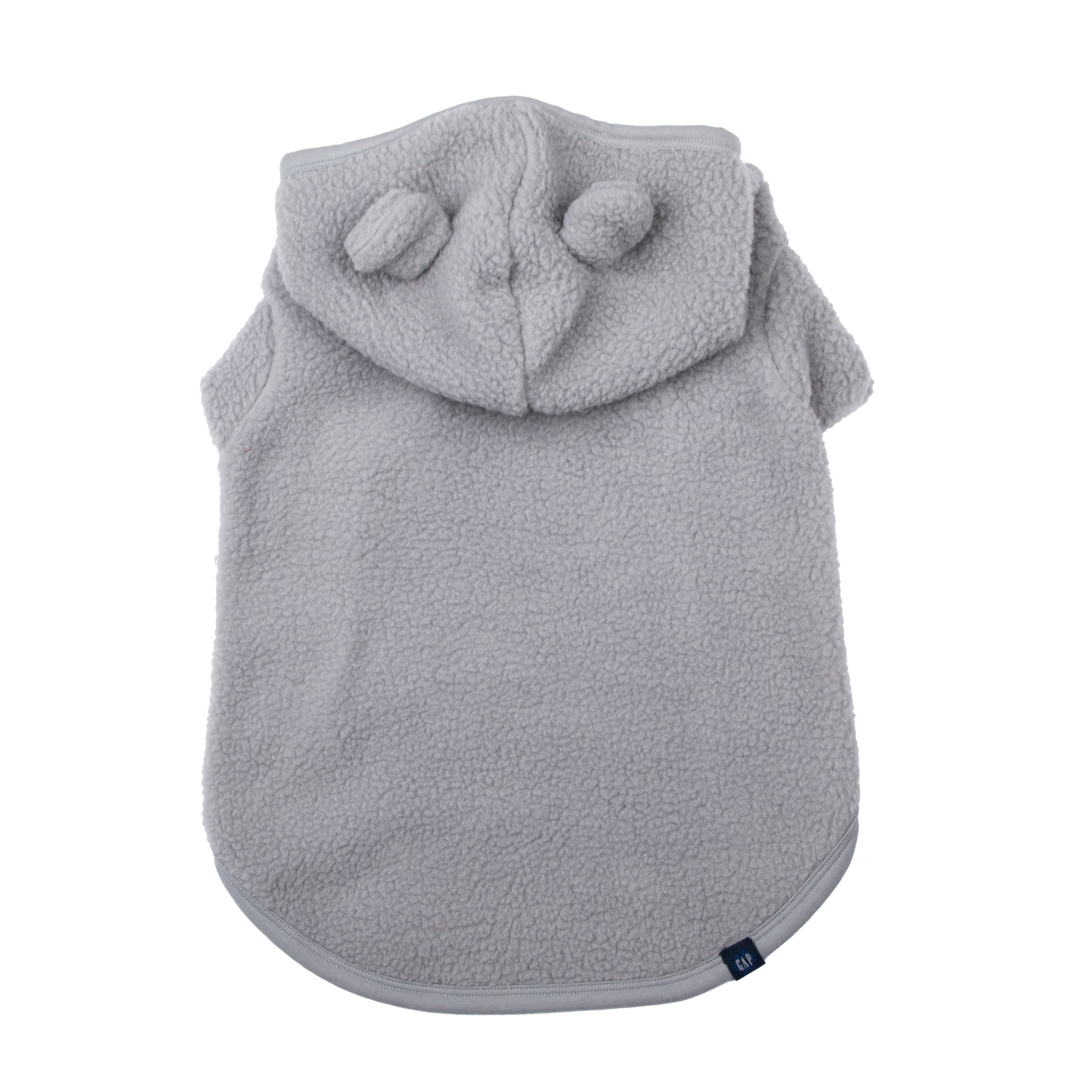 Gap Pet, Dog Clothes, Recycled Gray Sherpa Bear Ear Pet Hoodie