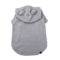 thumbnail image 5 of Gap Pet, Dog Clothes, Recycled Gray Sherpa Bear Ear Pet Hoodie, 5 of 10