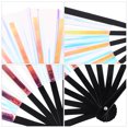 thumbnail image 4 of Large Hand Fan Foldable Festival Accessories for Women Prom Reflective Miss Bamboo, 4 of 6