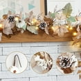 thumbnail image 3 of Guvpev Fall Garland with Lights, 6Ft Lighted Fall Leaves Garland for Mantle Outdoor Home Door Table, with Pumpkins & Pinecone, Fall Decor Autumn Thanksgiving Decorations, 3 of 8