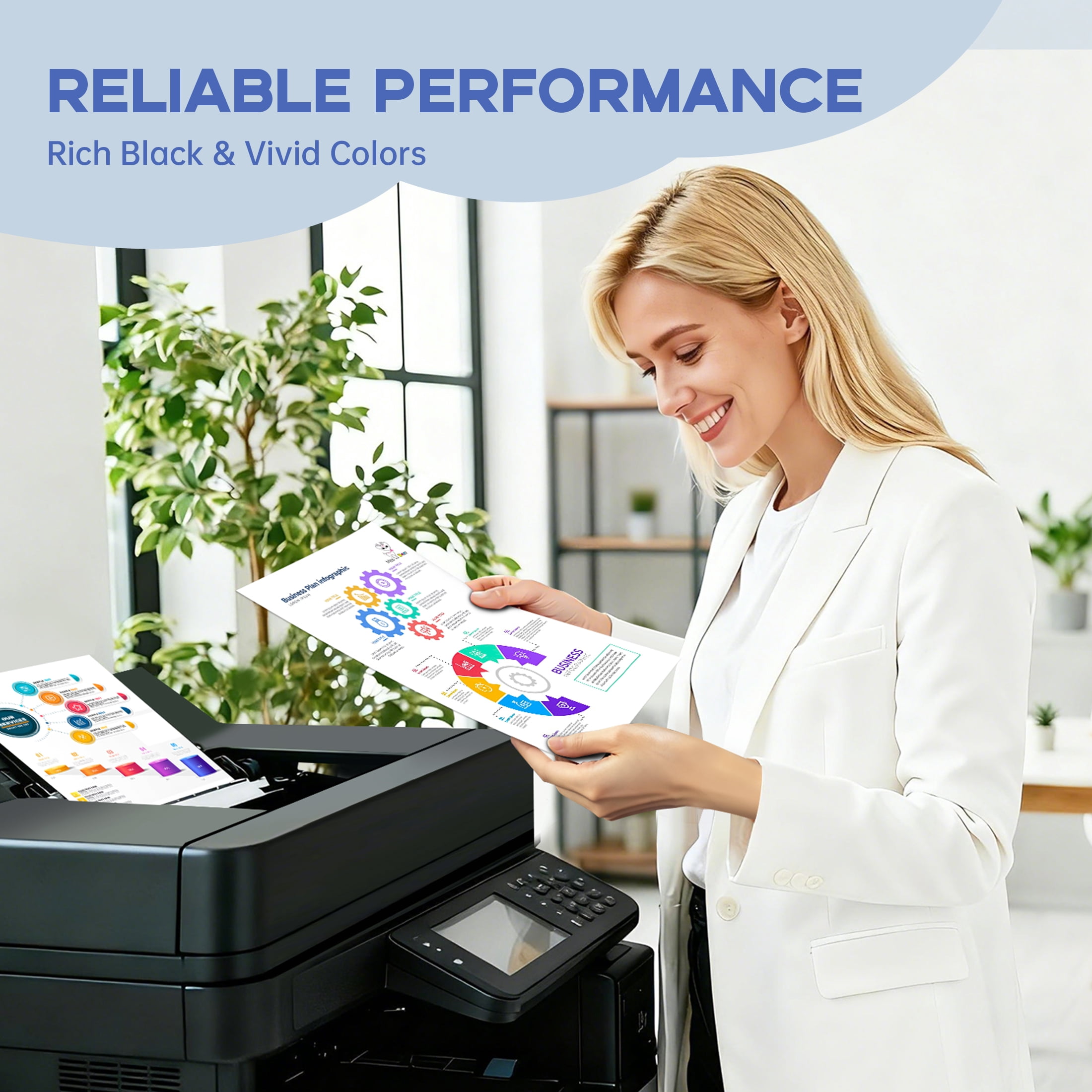 2-Pack 68XL 68e Black Ink Cartridge, High Yield 68 XL Ink Cartridge Compatible  for HP68 68XL Ink Cartridges for Envy 6100e 6155e 6555e DeskJet 2900 4300 Series Printers