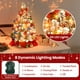 thumbnail image 4 of Nefalea para árbol de Navidad de 2 pies con 60 luces LED y más de 50 adornos, 4 of 6