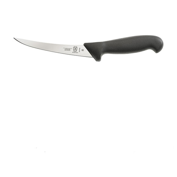 Mercer Culinary M13703 5 9/10" Curved Boning Knife w/ Black Textured Nylon Handle, High-Carbon German Steel