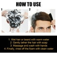 thumbnail image 4 of Fiudx Champú En El Cabello, Jab En Barra En Hombre En Tinte Natural, Champú En Barra En Fórmula Comprimida, Limpiador Capilar En Larga Duración, Diseño Ideal En Viajes, Apto Todo Tipo de Cabello, Cui, 4 of 7