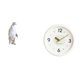 thumbnail image 1 of Escultura de pingüino,Escultura de pingüino para decoración nórdica del hogar,Reloj de pared,Reloj de pared decorativo,moderno y elegante.,Reloj de pared redondo silencioso y sin, 1 of 8