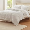 thumbnail image 3 of EMME 5-Piece Boho Tufted White Comforter Sets, Twin, 3 of 9