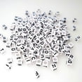 thumbnail image 5 of 300 10x10mm White Cube Acrylic Alphabet Beads AZ for Jewelry Making, 5 of 5