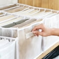 thumbnail image 2 of Caja de almacenamiento de ropa para pantalones de mezclilla, compartimento para guardarropa, cajón para ropa, tipo divisor, caja de almacenamiento para chaqueta y camisa, 2 of 4