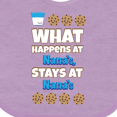 thumbnail image 4 of Inktastic What Happens at Nana's Boys or Girls Baby Bib, 4 of 4