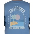 thumbnail image 3 of Unisex California State Graphic Tee, Triblend T-Shirt from Home Free, Sizes S-2XL, 3 of 5