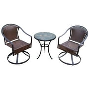 3-Pc Bistro Set in Black