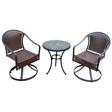 3-Pc Bistro Set in Black