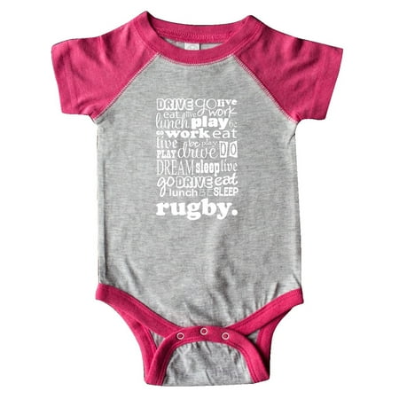 

Inktastic Rugby Player Sports Gift Gift Baby Boy Bodysuit