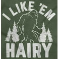 thumbnail image 2 of Like 'Em Hairy Bigfoot Legend Hoax Women Crewneck Sweatshirt Brisco Brands S, 2 of 6