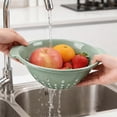 thumbnail image 7 of Mini Berry Colander, Round Plastic Fruit Strainer for Washing, Food Grade Fast Draining Wash Bowl with Ergonomic Handle, Durable Stackable Wash Basket for Fruits, Vegetables, Pasta, 5.12x4.53", 7 of 7